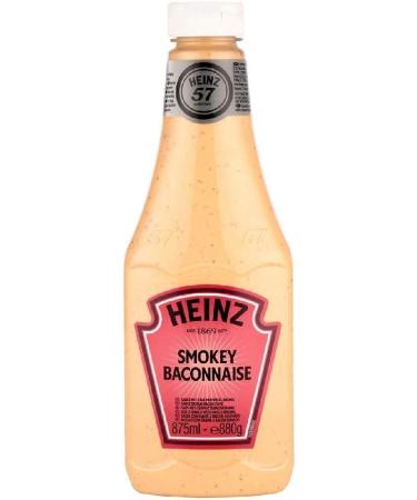 Heinz Smokey Baconnaise Saus 875ml Smokey Bacon Flavoured Mayo Pack van 6 - Buy Online on GoSupps.com