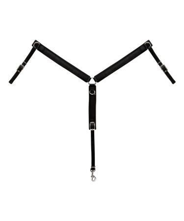 Weaver Felt Lined Nylon Pony Breast Collar Black
