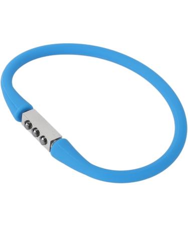 Magnetic Therapy Silicone Bracelet - Balance Energy & Boost Blood Circulation | Soft Skin-Friendly Versatile Use (Blue) - Buy Online on GoSupps.com