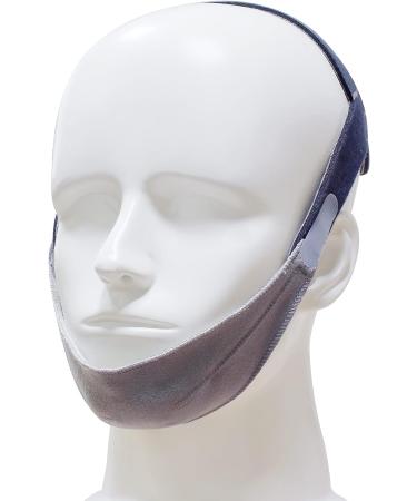 Adjustable Anti-Snoring Chin Strap for CPAP Users - Lightweight Grey Snoring Solution for Men and Women - Buy Online on GoSupps.com
