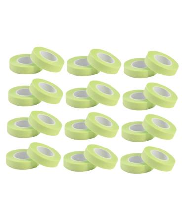 24 Rolls Eyelash Tape Makeup Eyelash False Eyelash Supplies Medical Tape Makeup Tape Green Tape Duct Tape Adhesive Fabric Tape Microporous Auxiliary Tool Non-Woven Tape 900x1.1cm Green