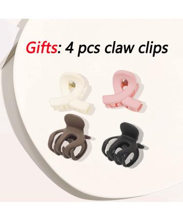 8 PCS Large Flower Hair Claw Clips for Thick + Thin Hair | Matte Square Jaw Clips for Women - Nonslip + Neutral Design - Buy Online on GoSupps.com