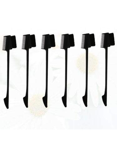 6pcs Portable Beauty Tools Set for Women | Stylish Comb Brow Brush Mascara Comb - Black Hairbrush Collection - Buy Online on GoSupps.com