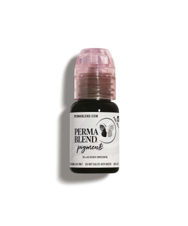 Perma Blend, Blackish Brown - High Opacity Pigment for Eyebrows & Eyeliner - Permanent, Vegan, Tattoo Makeup - Cool Toned Brow Color, Cruelty Free (0.5 Oz) - Buy Online on GoSupps.com