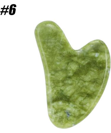 Natural Jade Scraping Board Powder Crystal Heart-Shaped Scraping Sheet Crystal Scraping Board Face Beauty V-Shaped Jade Scraping 1Pcs (Color : Type 6) - Buy Online on GoSupps.com