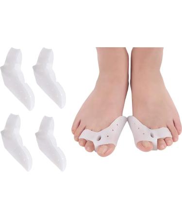 2 pairs of toe separators & straighteners gel toe separators hammer toe correction protection for female and male bale toe hallux valgus hammer toe