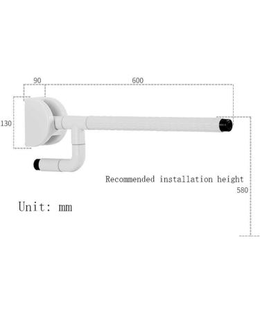 Bathroom Grab Bar Safety Support Rail Stainless Steel Handrail Bathroom Grab Bar Wall-Mounted Non-Slip Safety Support Grab Bar Foldable Bat - Buy Online on GoSupps.com