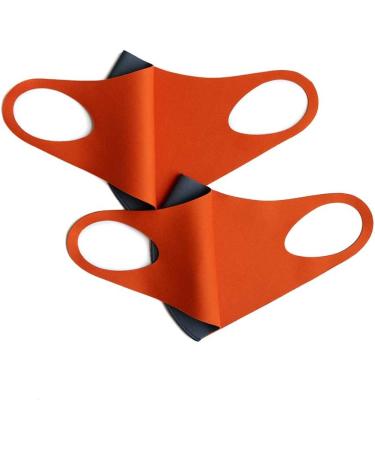 Everyday Aerosilver Color Face Mask - Reusable Washable Breathable - Medium Dark Gray & Orange - Made in Korea - International Shipping - Buy Online on GoSupps.com