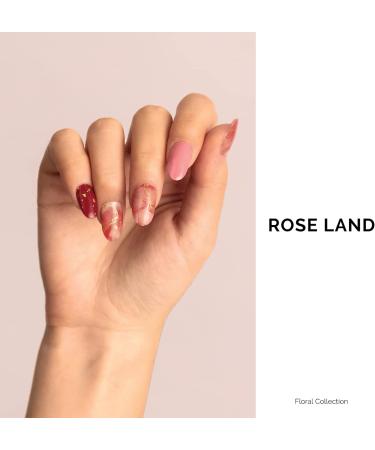 NAILOG Semi Cured Gel Nail Strips 34 pcs Salon-Quality Gel Nail Stickers Long Lasting Nail Wraps for Women with Soft Gel Finish Rose Cloud - Buy Online on GoSupps.com