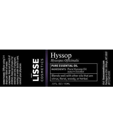 Hyssop 100% Pure Essential Oil - Batch Tested & Third Party Verified - Premium Quality (0.5 Fl Oz) - Buy Online on GoSupps.com