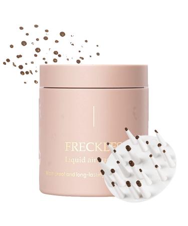 Upgrade Liquid Freckle Pen Fake Freckles Stamp Pen Cushion Natural Makeup Magic In One Press Waterproof Long Lasting Quick Dry Freckle Stamp for Natural Effortless Sunkissed Makeup(01 Saddle Brown)
