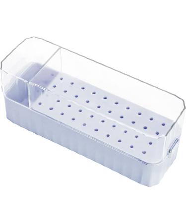  Duroecsain Nail drill case 40-hole organizer for manicure drill bits | Transparent dustproof storage box for sanding enamel gel cuticle care - Buy Online on GoSupps.com