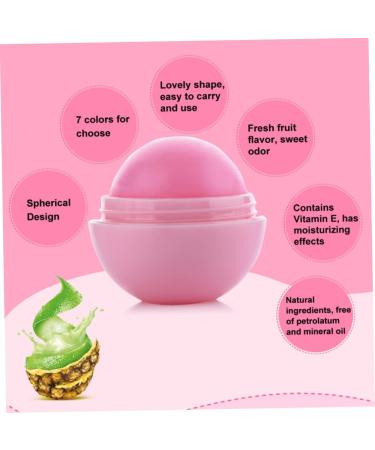 Lip Scrub Natural Moisturizing Lip Balm Smooth Ball Healing Lip Balms Fruit Flavoured Lips Care Fully Hydration Lipstick (Strawberry) - Buy Online on GoSupps.com
