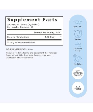 Alaya Naturals Micronized Creatine Monohydrate Powder Pure Performance Fuel for Strength, Mental Focus, Vegan, Non-GMO, Easily Mixable & Flavorless - 5 g - Buy Online on GoSupps.com