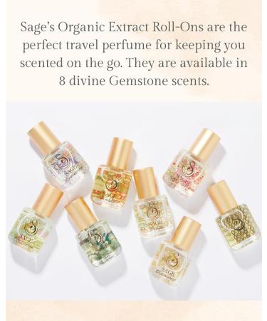 Sage Organic Perfume Oil Extract Roll-On by Sage- 1/4 oz Vegan & Cruelty-Free Fresh Scent Cucumber White Sage Sweet Pea Sage 1/4 oz Extract Roll-On - Buy Online on GoSupps.com