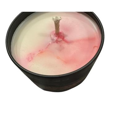 Neuroverse Candles: Handcrafted 4oz Cotton Candy Fantasy Scented Candle in Tin Jar Pink / with white CC001
