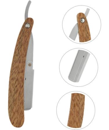 DOITOOL Manual Razor Tool Folding Bracket - Red Sandalwood Khaki 14.8x2.7x0.9CM | International Shipping Available - Buy Online on GoSupps.com