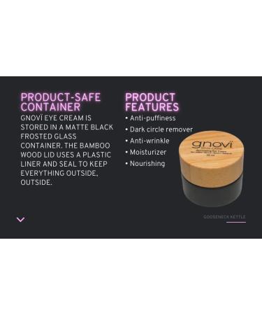gnov Illuminating Eye Cream: Anti-Puffiness & Dark Circle Remover (20ml) - Buy Online on GoSupps.com