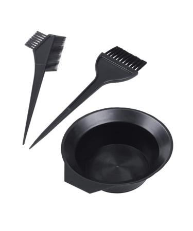 Hair dyel hair dye dye dyet Tool with brush bowl set Double -sided dyeing hairdressing salon black hair dye bowl and brush set for salon 3 partially