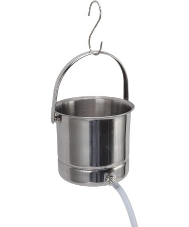 Stainless Steel Enema Kit - 1.6L Bucket & Silicone Hoses for Detox & Household Cleaning - Buy Online on GoSupps.com