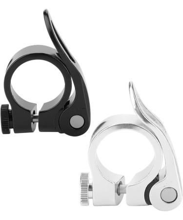 VGEBY1 28.6MM Quick Release Aluminum Alloy Seatpost Clamp for Road & Mountain Bikes - Black - Buy Online on GoSupps.com