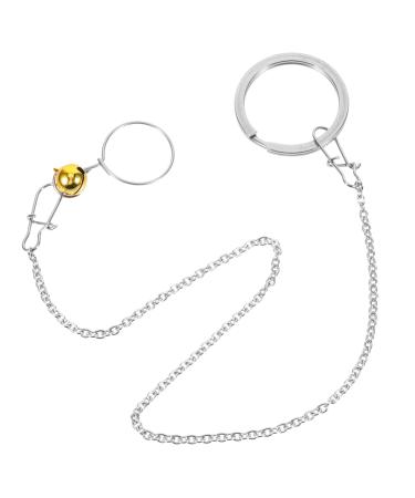 COSMEVIVI 1 Set Parrot Leash Chain Parrot Harness Chain Bird Flying Harness Silver