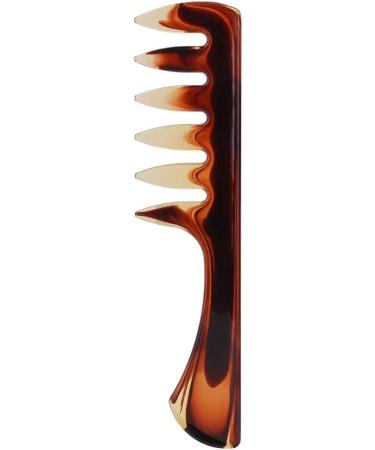 Retro Hairstyle Comb Men's Wide Teeth Resin Comb Anti-static Suitable for Salon and Home Use (2 wide tooth handle models) - Buy Online on GoSupps.com