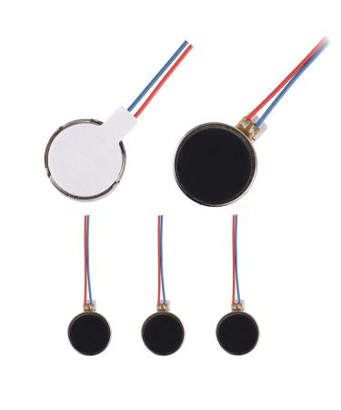 BOJACK 5PCS Mini Vibration Motors DC 3V 12000rpm 10mmx3mm Flat Coin Button-Type Micro DC Vibrating Motor for Mobile Cell Phone Pager Tablet Household Appliances 5 Pcs