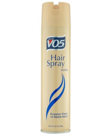 VO5 Crystal Clear Hairspray Super 8.5 oz