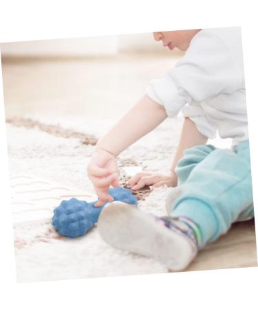 Inoomp 3ST Muscle Relaxation Yoga Balls - Silicone Massage Spikes & Double Lacrosse Balls - Foot & Hand Massage Tools - 15x6cm - Blue - 3 Pack - Buy Online on GoSupps.com