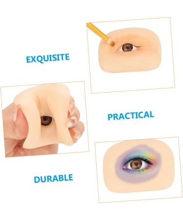 Beavorty Practical Eye Skin 3 Sets Makeup Practice Skin Eyeshadow Fake Silicone Skin Simulated Eye Makeup Board Thicken Mold 6.9x5.2cmx3pcs Assorted Colorx3pcs - Buy Online on GoSupps.com