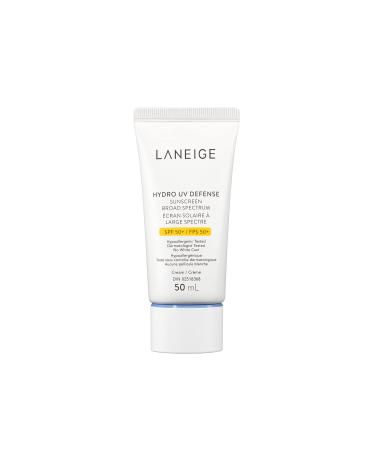LANEIGE Hydro UV Defense SPF 50+: Lightweight Daily Non-Greasy Sunscreen for UVA & UVB Protection