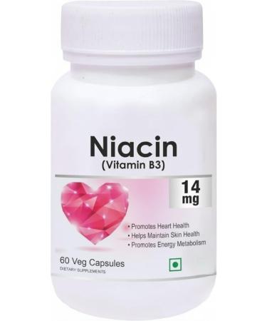 Niacin 14mg Vitamin B3 with Inositol 50mg Supplement - 60 Veg Capsules - Buy Online on GoSupps.com