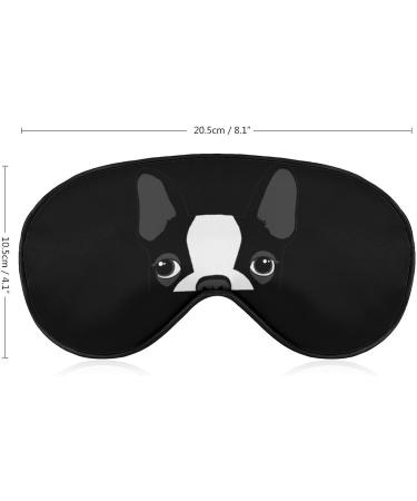 FunnyStar Boston Terrier Sleep Mask - Soft Eye Cover for Sleeping, Adjustable Strap, Blocks Light for Better Rest - Buy Online on GoSupps.com