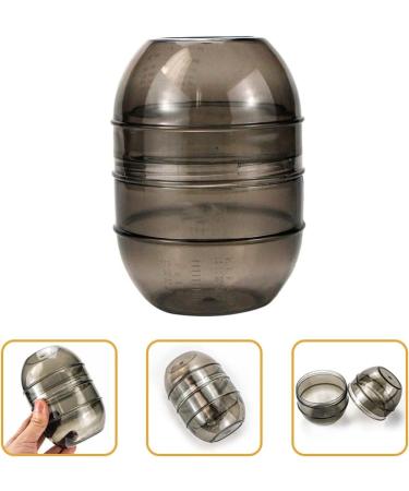 SOLUSTRE Hair Dyeing Shaker Bowl with Measuring Scale - Salon Tint Bowl for Hairdresser and Barber - Grey - Buy Online on GoSupps.com