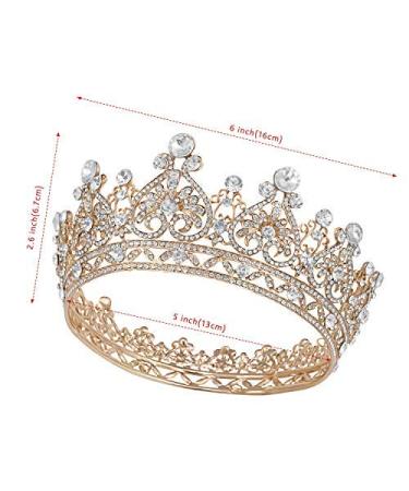 Joypea Rhinestone Vintage Tiara - Bridal Crowns for Wedding & Pageant Costume Queens - Buy Online on GoSupps.com