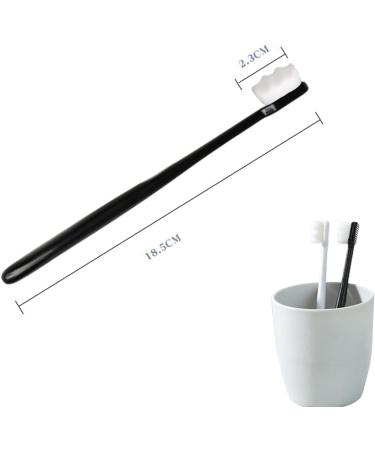 BREVI Nordic Premium Nano Toothbrush - Extra Soft with 20000 Bristles (Black+White) - Buy Online on GoSupps.com