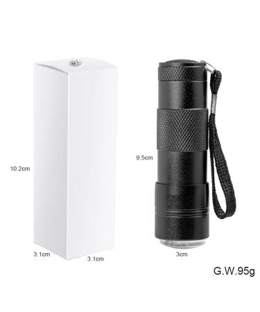 Mini Nail Polish Flashlight | LED Nail Dryer & Curing Lamp for Home & Salon | Quick Dry Nail Art Tool - Black - Buy Online on GoSupps.com