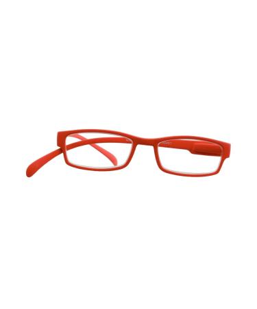 Klammeraffe - Ready-made reading glasses (bright red 2.00)
