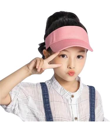 Aidier Kinder Visor Cap for Boys & Girls | Sun Protection Hat for Ages 4-10 | Ideal for Running Golf Tennis & Beach Activities - Pink - Buy Online on GoSupps.com