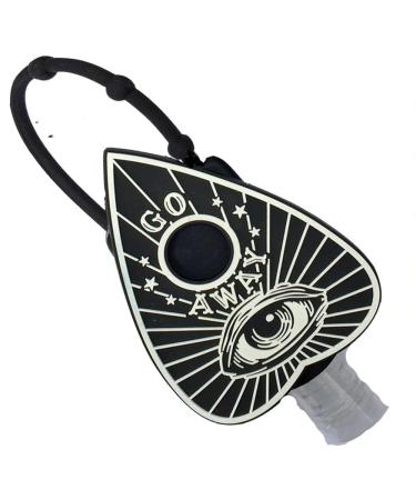 Kreepsville Hand Sanitizer Holder Gothic Horror with Empty Refillable Bottle (Planchette)