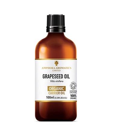 Organic grape seed carrier oil 100 ml 100% pure cruelty-free vegan certified organic grape seed carrier oil