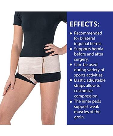 TOROS-GROUP Hernia Belt Support for Reducible Inguinal Hernias - Right Small Beige | International Shipping Available - Buy Online on GoSupps.com