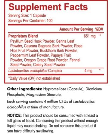 Luv Your Colon: Daily All-Natural Colon Cleanser & Probiotic - 100 Capsules - Buy Online on GoSupps.com