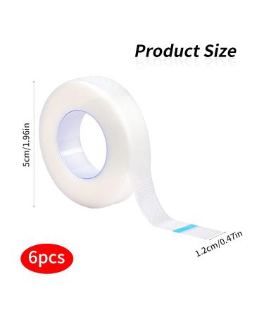 Shop Mikihat 6 Roll Eyelash Tape - Micropore Adhesive for Eyelash Extensions - 9m Each Roll - Essential Lash Isolation Accessories - Buy Online on GoSupps.com