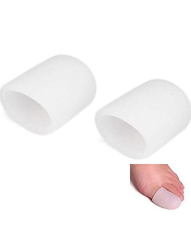 JIAHAO Silicone Gel Big Toe Cap Protector (1PAIR) - Prevent Friction Injury - Reduce Bunions/Blisters/Corns & Callus - Foot Pain Relief - Toe Nail Proctors - Ingrown Toe Nails - Foot Care