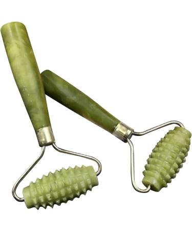 Face Roller | Multifuncational Jade Roller for Neck - Smooth Sturdy and No Squeaky Face Massager Tool for Reducuing Morning Puffiness and Getting The Skin Refreshed Fovolat - Buy Online on GoSupps.com