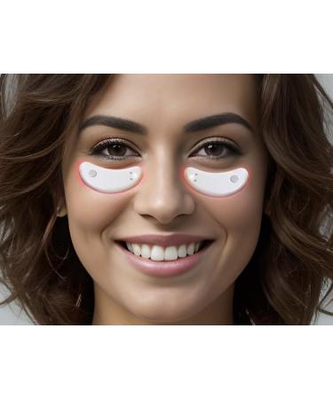Red Light Therapy Eye Patches for Dark Circles Tired Eyes Puffiness Eye Wrinkles & Eye Bags. Anti-Aging Eye Pods Inflammation Gadget for Eyes with Red Light Therapy. White