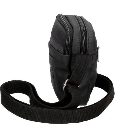 Buy Pepe Jeans Court Shoulder Bag - Black Two Compartments 12x15x3.5 cm | Cotton & Polyester | International Shipping Available - Buy Online on GoSupps.com