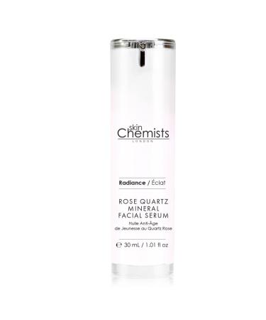 skinChemists Rose Quartz Mineral Facial Serum exfolaites removes dead skin cells lift and firm the skin for youthful appearance 1.1 Ounce Rose Quartz Mineral Facial Serum 30 ml